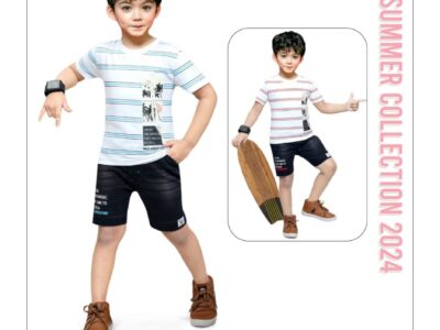 Boys Printed Top And Threee forth Pant set