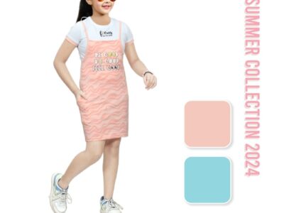 Buy Online Dungaree For Girls Casual Striped, Applique Pure Cotton, Hosiery