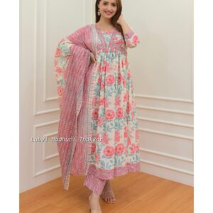 Shopping Online Anarkali Pramium Cotton Suit set