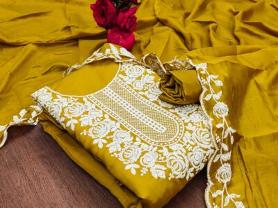 Yellow Dress Material Suit